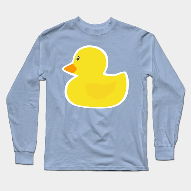 Rubber Ducky Long Sleeve T-Shirt by elrathia